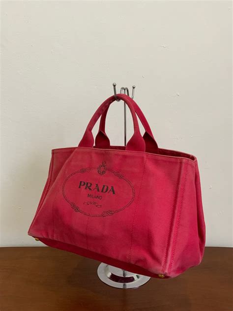 prada red tote bag|prada denim tote bag.